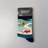 جوراب ساقدار اکمن طرح فولکس قرمز