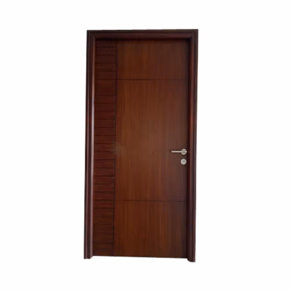 درب اتاق روکش pvc  ام دی اف طرح CNC کد 4128