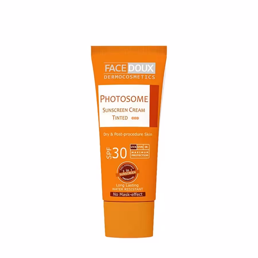 کرم ضد آفتاب فوتوزوم فیس دوکس مناسب پوست خشک SPF30 | رنگی شماره 3