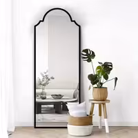 آینه قدی چوبی الف طرح نسترن 40-W-140