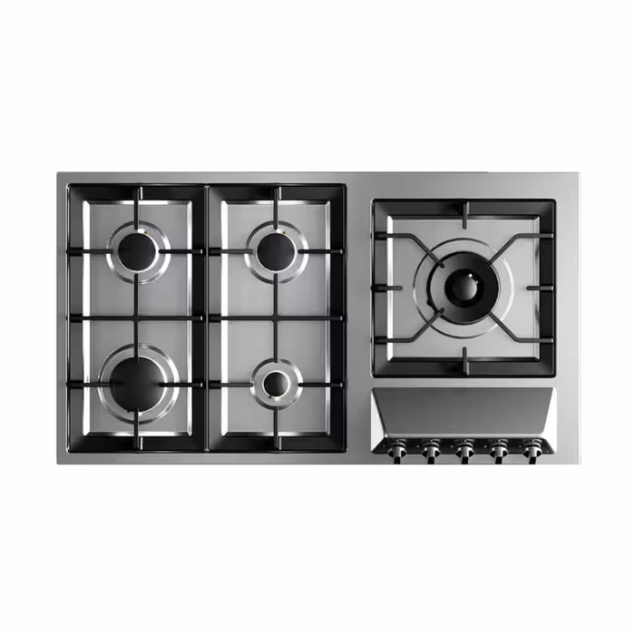 اجاق گاز صفحه ای استیل البرز مدل s5929 با قطعات ایتالیایی