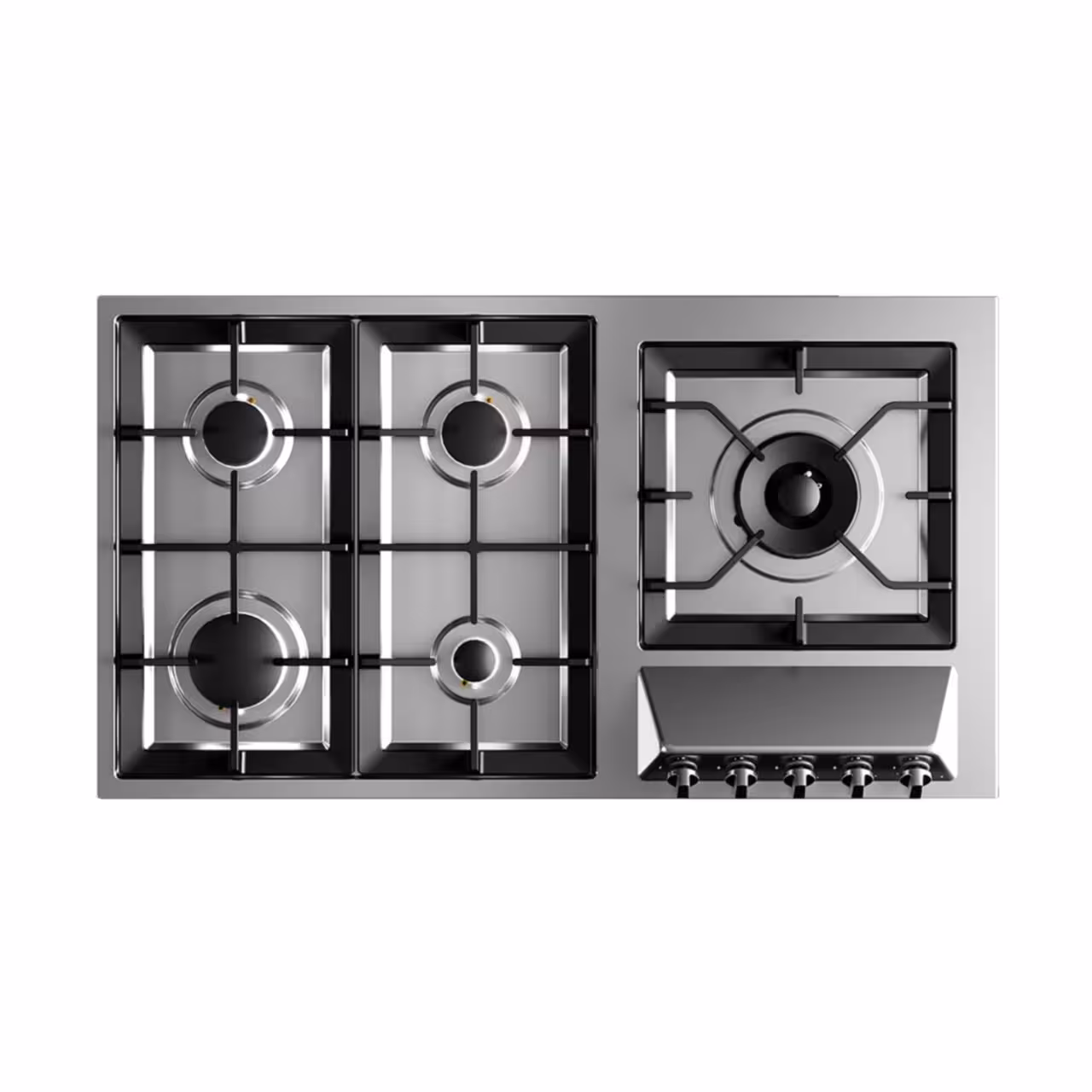 اجاق گاز صفحه ای استیل البرز مدل s5929 با قطعات ایتالیایی