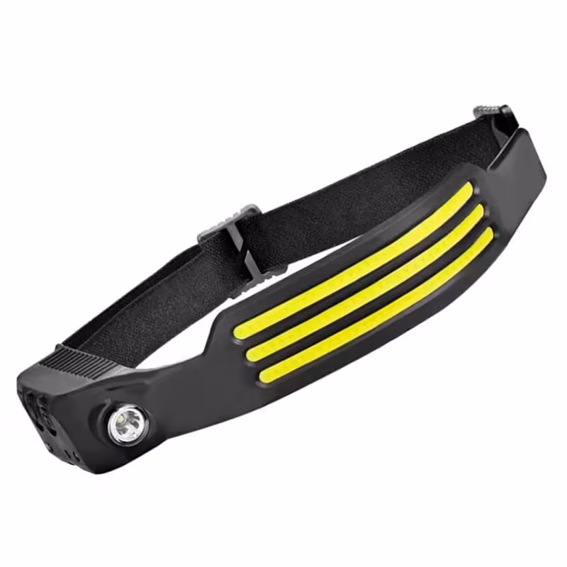 چراغ پیشانی3 عددی مهتابی سنسوردار W689-3 اورجینال به همراه کابل شارژ