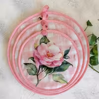 ست 3تایی دمکنی مخمل سلین- طرح 19