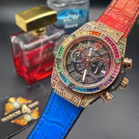ساعت هابلوت نگین دار رنگین کمان Hublot Big Bang Unico Rainbow