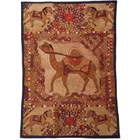 رومیزی سوزن دوزی ابریشم دیوار کوب کد GHAAB33