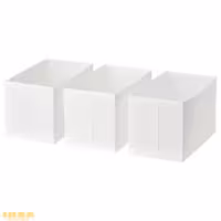 جعبه 3 عددی سفید مدل SKUBB | برند ایکیا | ارسال 15 الی 20 روز کاری