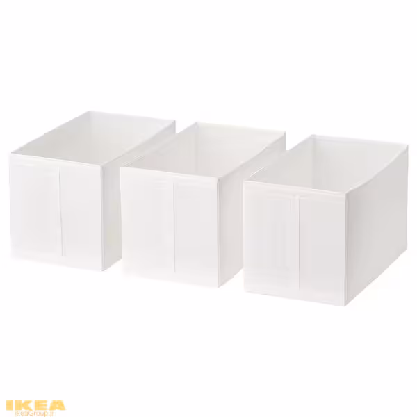 جعبه 3 عددی سفید مدل SKUBB | برند ایکیا | ارسال 15 الی 20 روز کاری