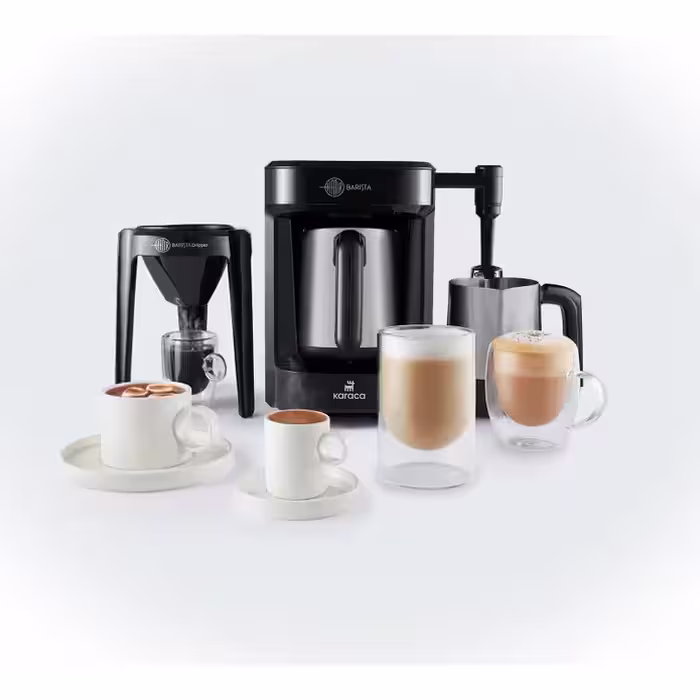 قهوه ساز پنج کاره کاراجا Hatir Barista Steel مشکی براق