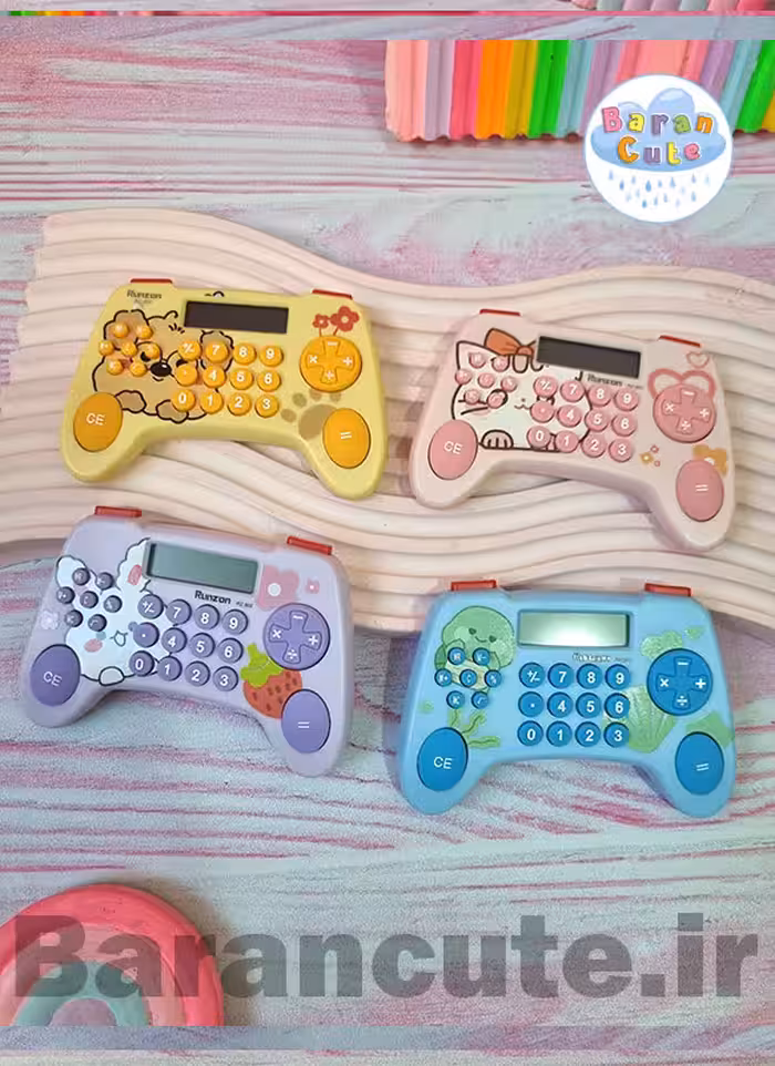 ماشین حساب فانتزی دسته بازی طرح حیوانات بامزه