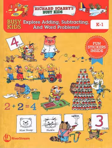 خرید و دانلود نسخه کامل کتاب Busy Kids Explore Addition, Subtraction, and Word Problems! K-1