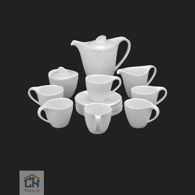 چای خوری سرامیکی گلدکیش ست 6 نفره طرح Royal مدل GK159509