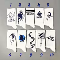 جوراب ساقدار الیت نوشته دار Minimal