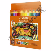 مداد رنگی 24 رنگ WOKE در جعبه مقوایی