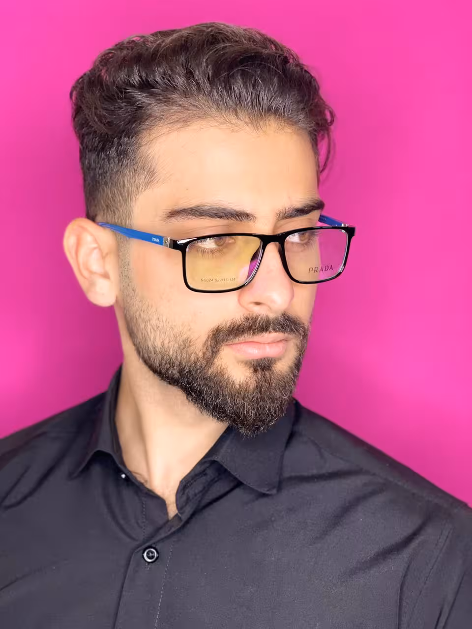 عینک طبی مردانه مستطیلی برند PRADA