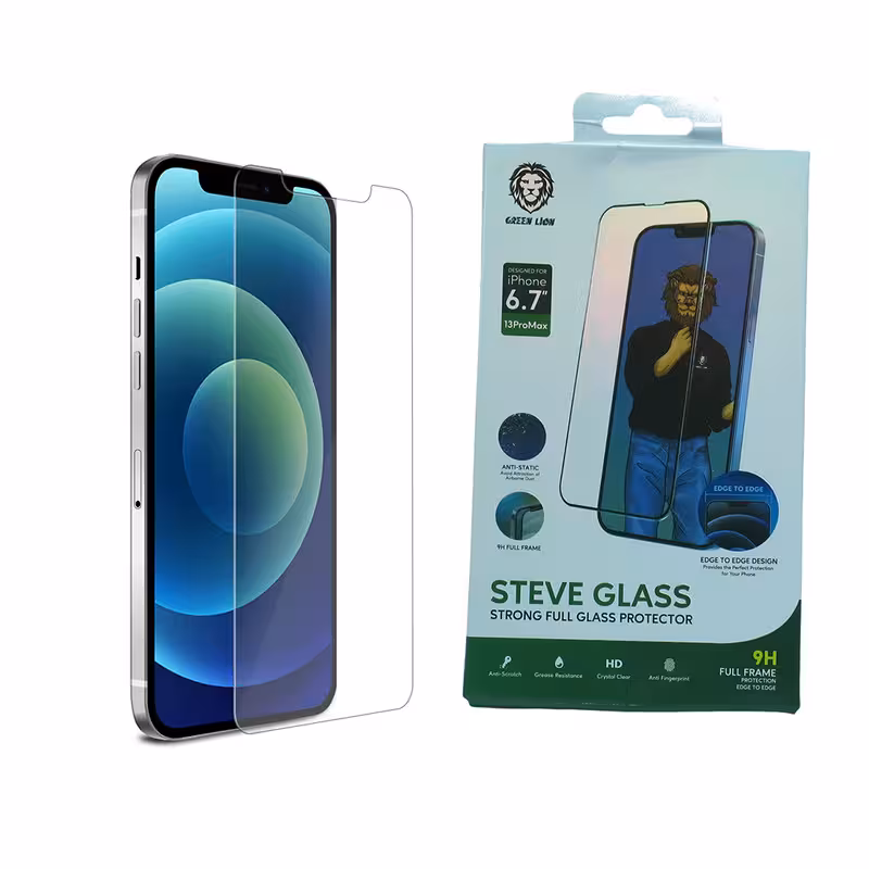 محافظ صفحه نمایش گرین مدل Steve Glass مناسب برای گوشی موبایل اپل iPhone 13ProMax