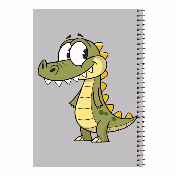 دفتر مشق 80 برگ اس جی مدل تمساح بامزه