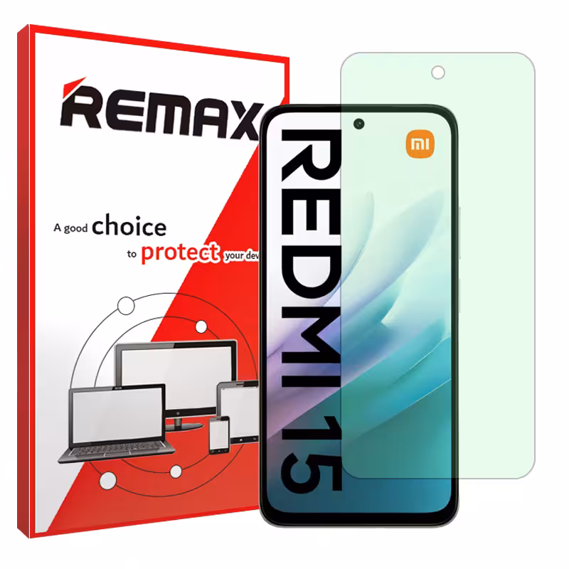 گلس شیائومی Redmi 15 4G مدل گرین لایت برند ریمکس کد S