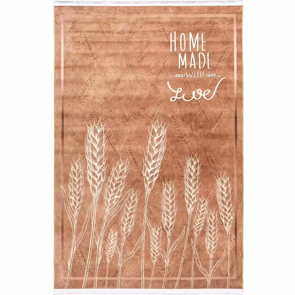 فرش آشپزخانه طرح 25AA0030 قهوه ای 700 شانه