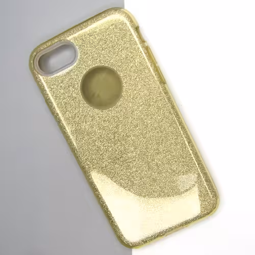 قاب آیفون 7/8 ژله ای طلایی