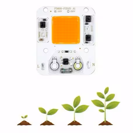 LED COB رشد گیاه 30W 220V سایز 5850 دارای مدار حفاظتی