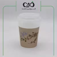 لیوان کلمبیا 360 سی سی با درب طرح قهوه ای(250 عددی)