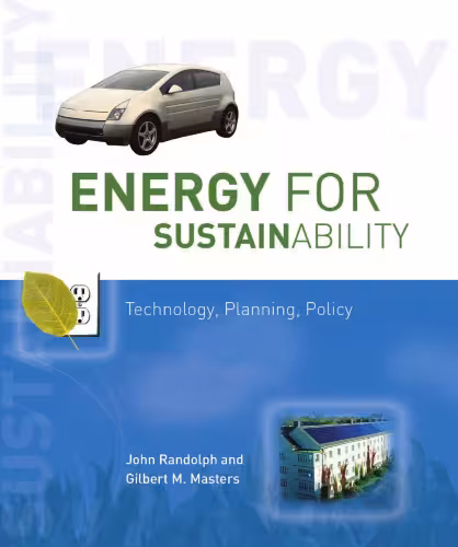 خرید و دانلود نسخه کامل کتاب Energy for Sustainability - Technology, Planning, Policy