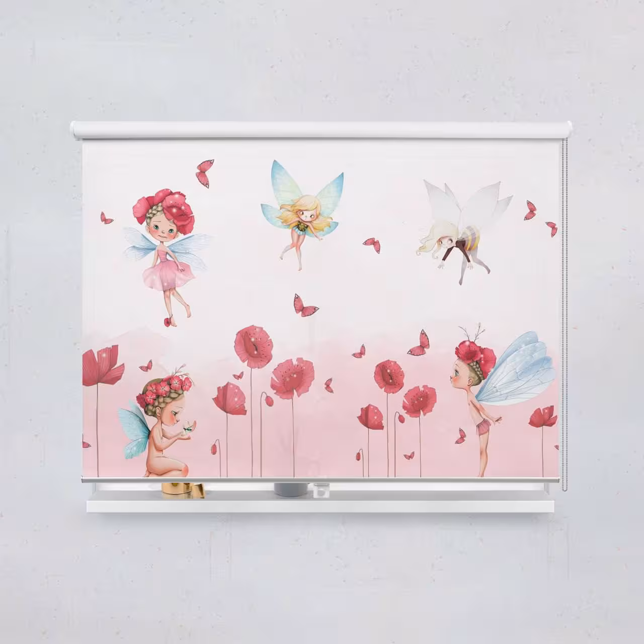 پرده شید بچگانه طرح فرشته ها کد A2006