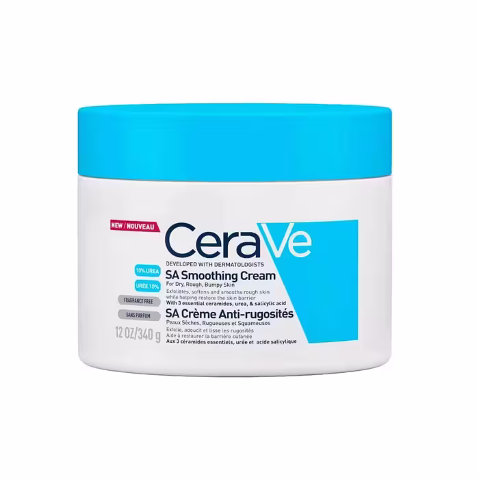 کرم آبرسان سراوی مدل SA Smoothing Cream مرطوب کننده حاوی اوره و سالیسیلیک اسید حجم 237 میلی لیتر