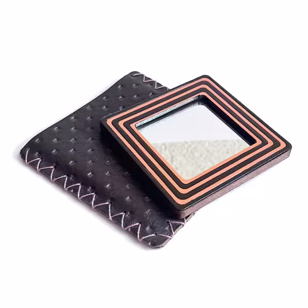 آینه چوبی جیبی دستساز کد MH2005