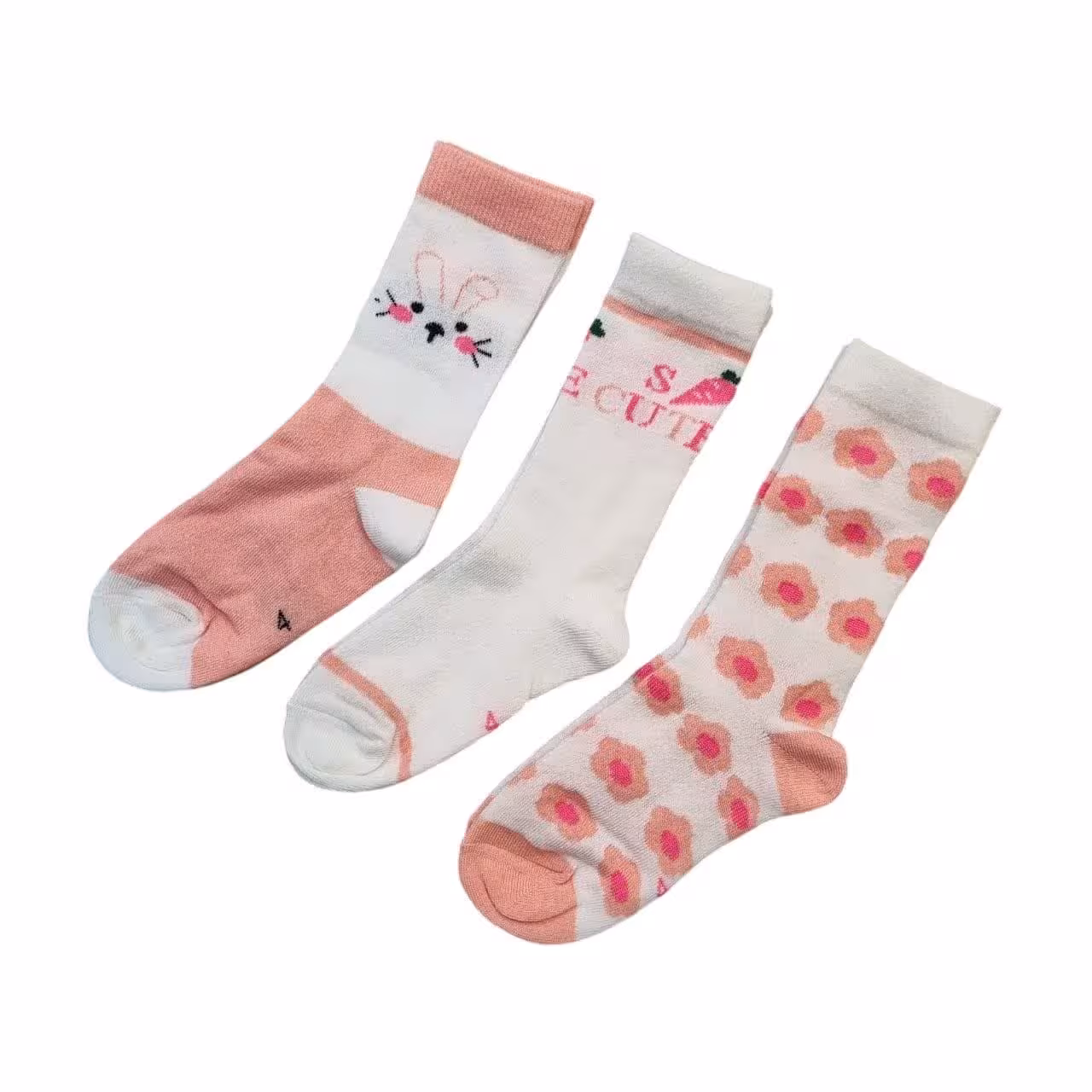 جوراب ساقدار بچگانه معین خرگوش صورتی