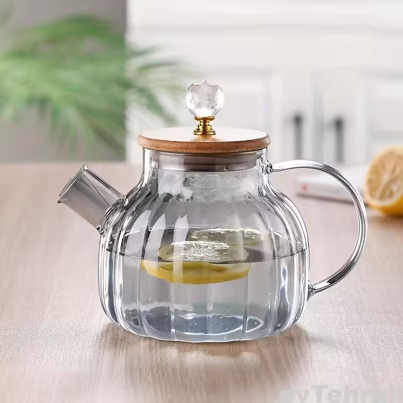 قوری پیرکس درب بامبو الماسی 1000 سی سی