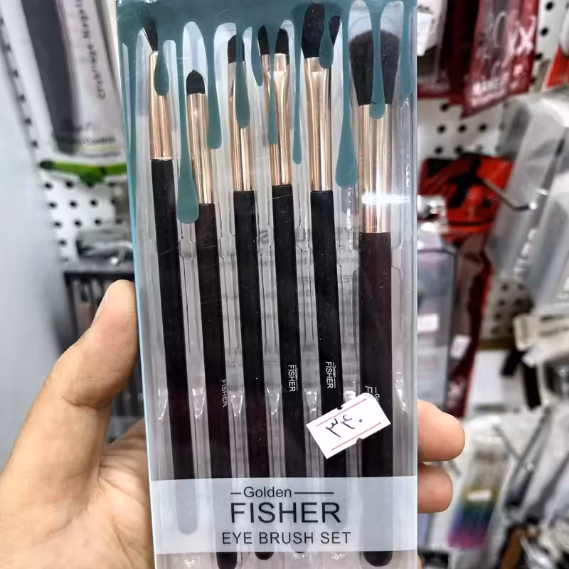 ست برس آرایش چشم 6 تایی گلدن فیشر | amazonchi