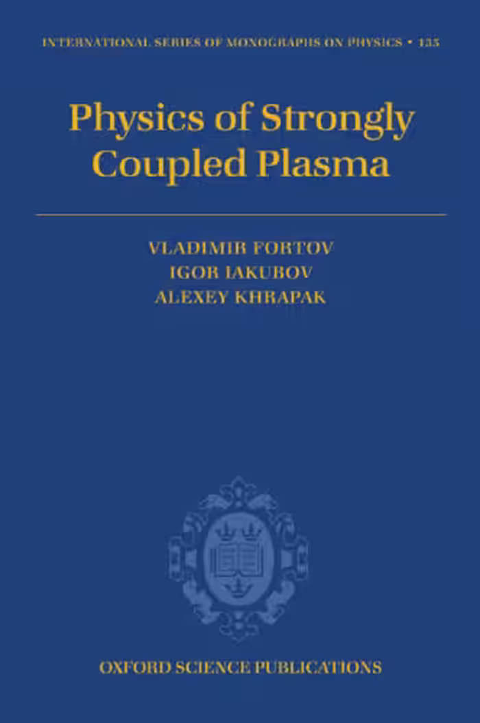 خرید و دانلود نسخه کامل کتاب Physics of Strongly Coupled Plasma