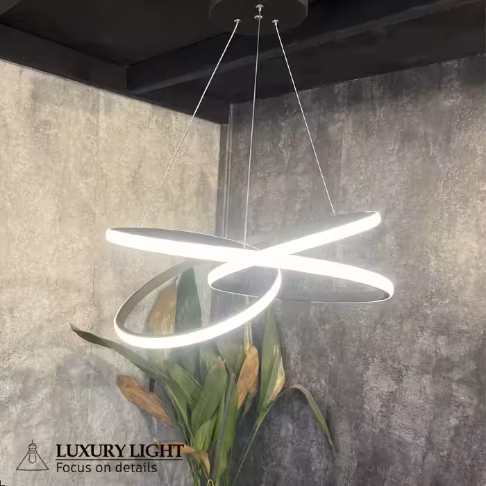 لوستر مدرن اس ام دی SMD خور مدل کلیپس یک طرف نور ریموت دار