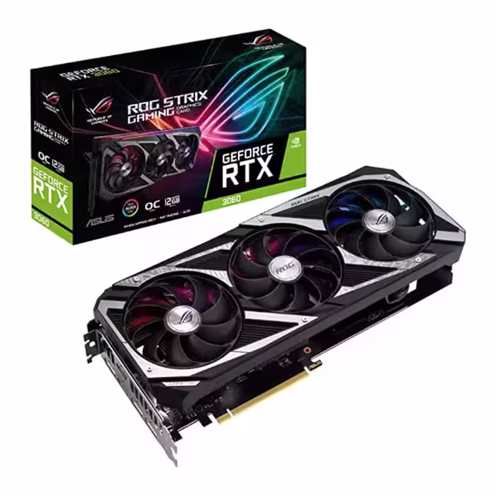 کارت گرافیک ایسوس مدل Asus ROG Strix RTX 3060 OC V2 Gaming 12GB