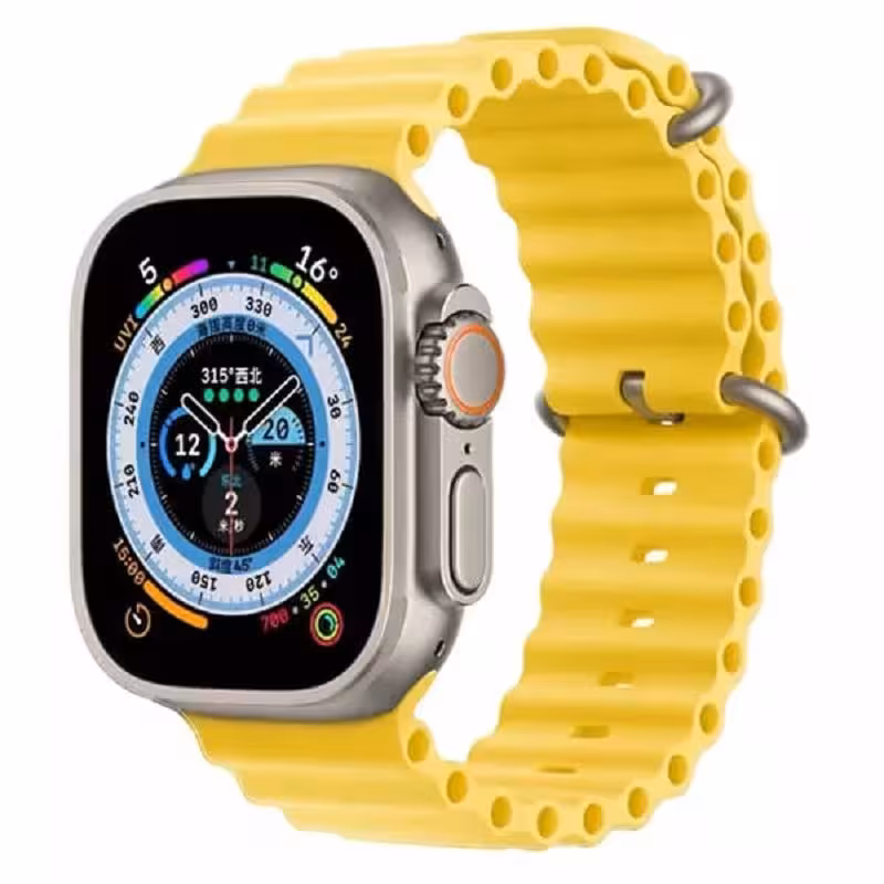 ساعت هوشمند T800 Ultra اصلی بند زرد