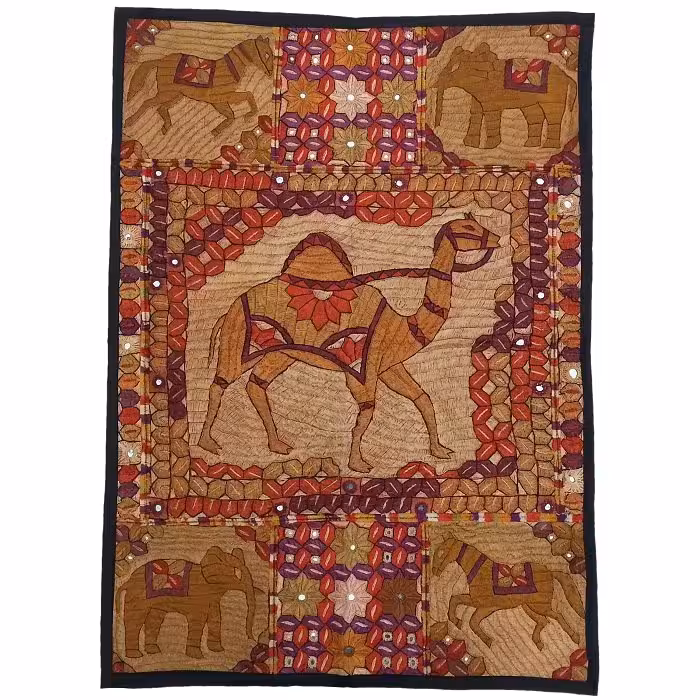 رومیزی سوزن دوزی ابریشم دیوار کوب کد GHAAB32