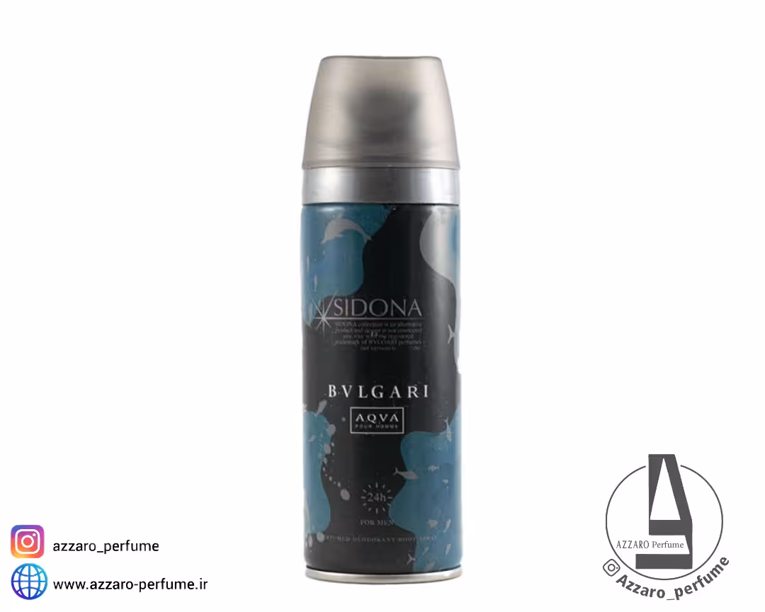 اسپری بدن خوشبو کننده سیدونا مردانه رایحه اکوا بولگاری حجم 200 میل