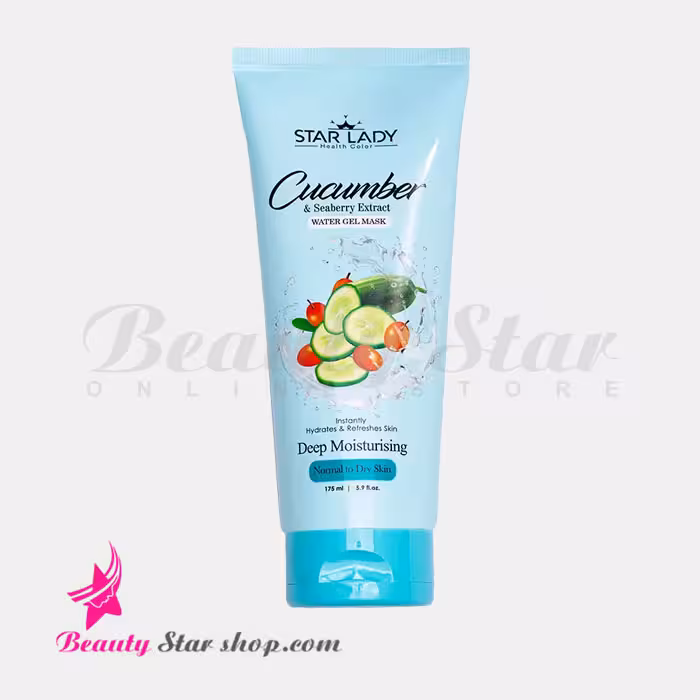 ژل ماسک صورت آبرسان استارلیدی حاوی عصاره خیار و سی بری حجم 175 میلی لیتر