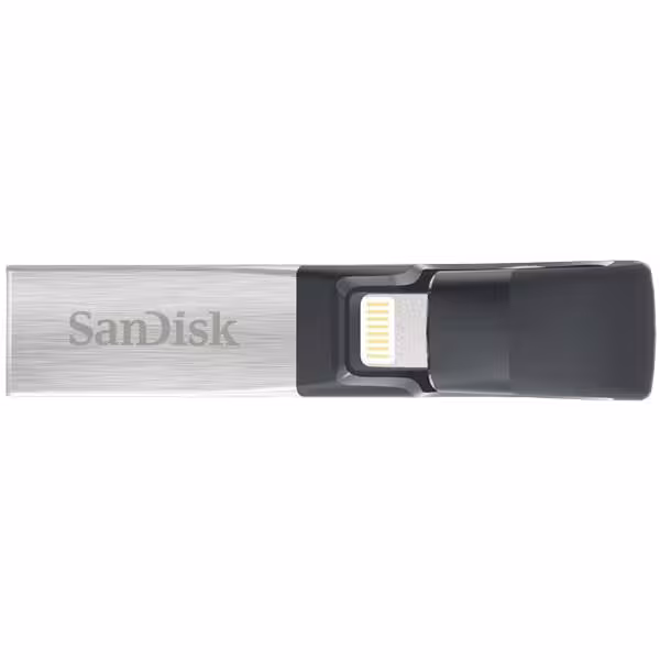 فلش مموری لایتنینگ و USB3.0 سن دیسک iXPAND SDIX30C ظرفیت 256 گیگابایت