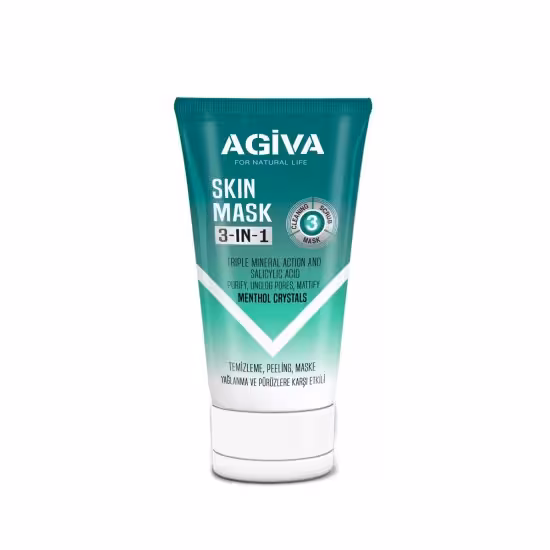 ماسک 3 کاره آگیوا AGIVA مدل SKIN MASK 3 IN 1 حجم 150 میل