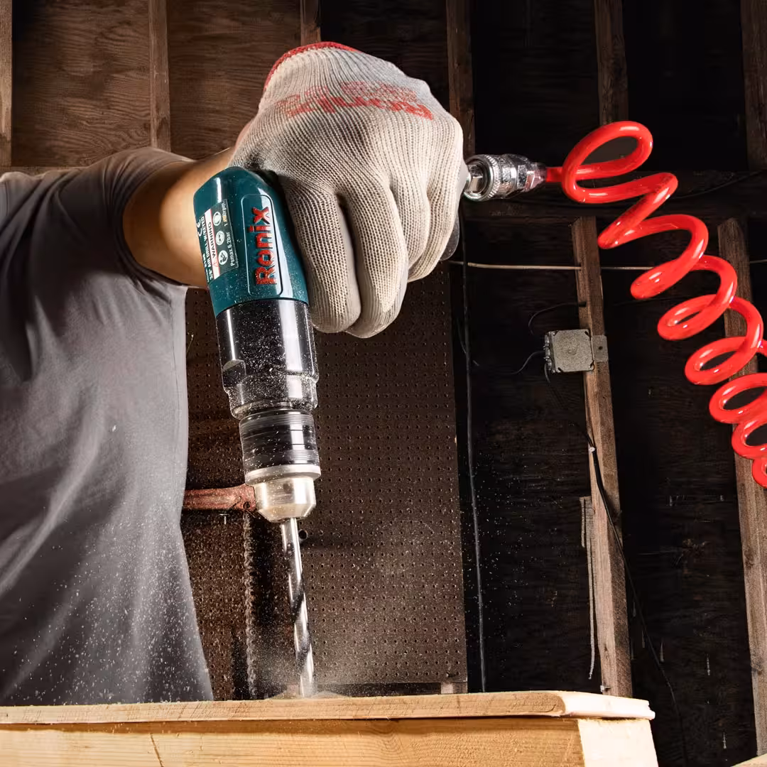 دریل بادی با سه نظام 10 میلی متری آچاری – تایوانی رونیکس کد محصول: 2138   گارانتی اصلی شرکت رونیکس