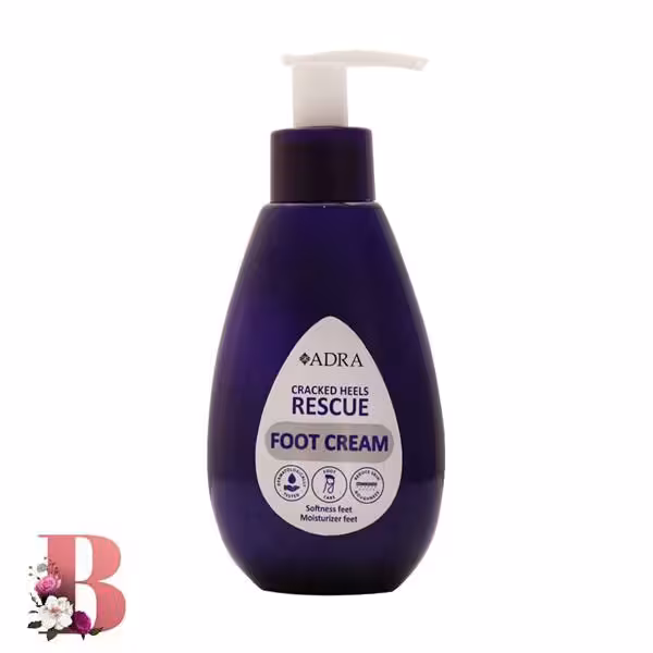 کرم پمپی ترک پا آدرا حاوی عصاره آلوئه ورا و بابونه 150 میلی لیتر | Adra Intensive Repair Nourishing Foot Cream 150ml
