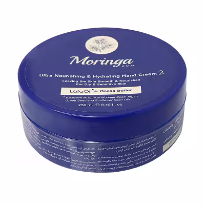 کرم دست فوق مغذی و آبرسان مناسب پوست‌های خشک و حساس 250 میل (2) مورینگا