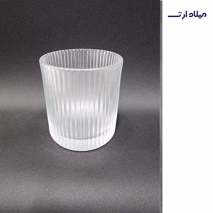 لیوان شیار دار مات ارتفاع8قطر8