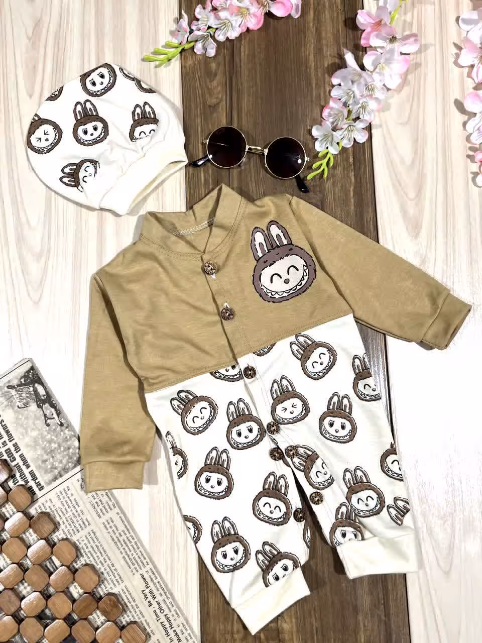 لباس نوزادی سرهمی لبوبو