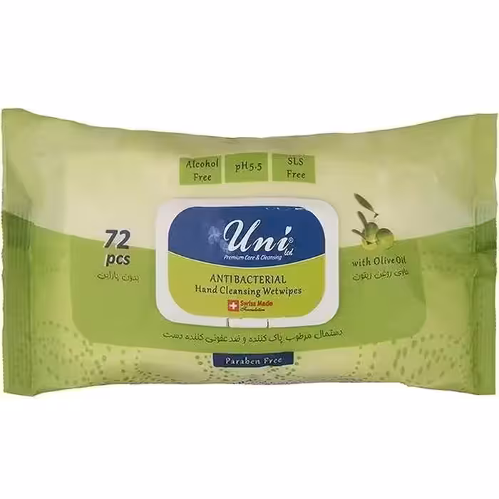 یونی لد دستمال مرطوب انتی باکتریال72عددی
