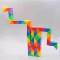 روبیک ماری 60 قطعه مویو چند رنگ