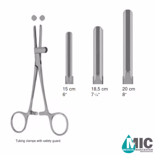 Tubing clamps with safety guard